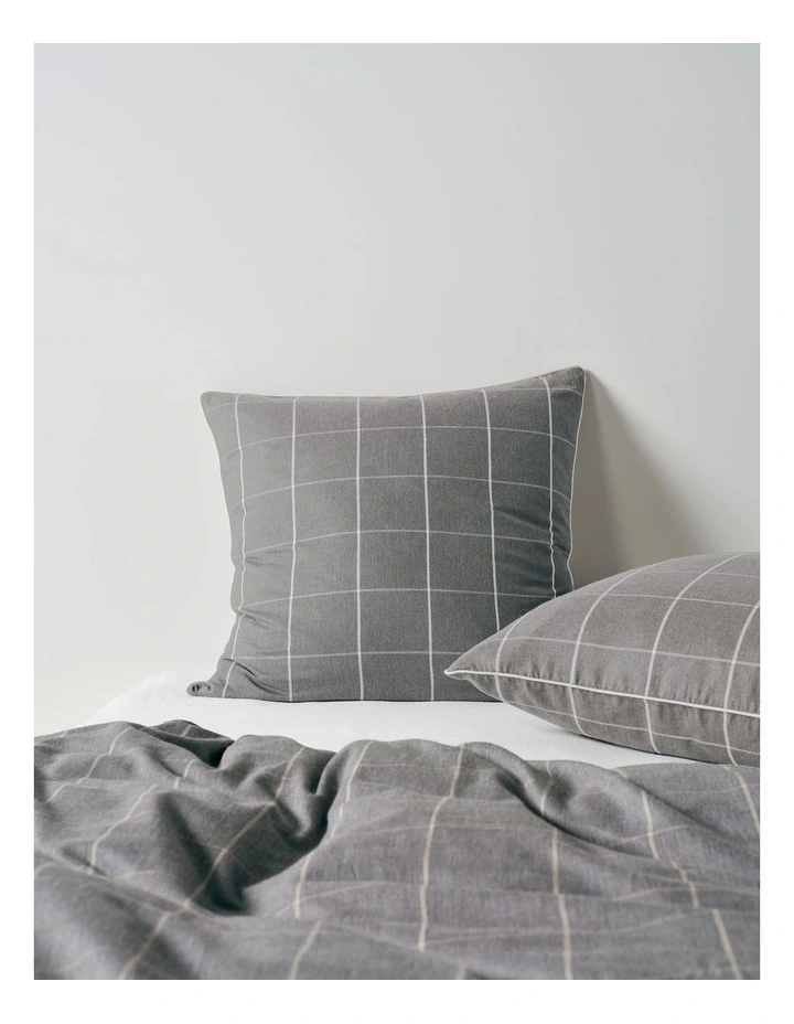 Atrium Cotton Quilt Cover Set in Shadow image 7