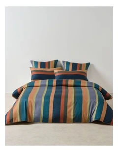 Rodgers Cotton Quilt Cover Set in Ginger