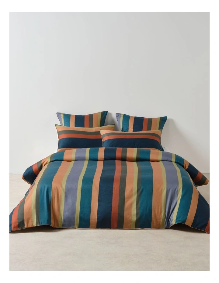 Rodgers Cotton Quilt Cover Set in Ginger image 1