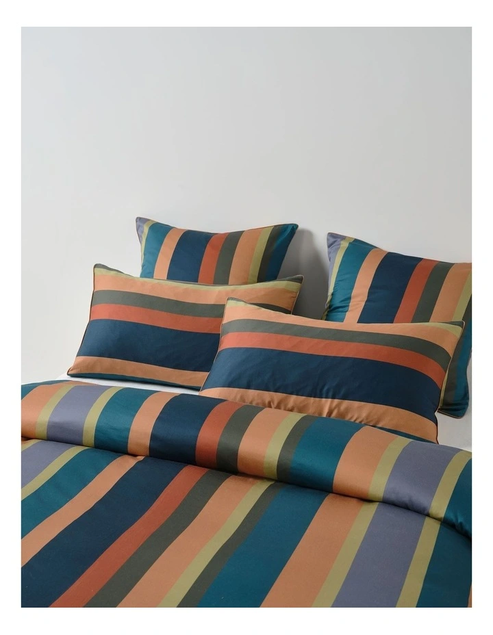 Rodgers Cotton Quilt Cover Set in Ginger image 3