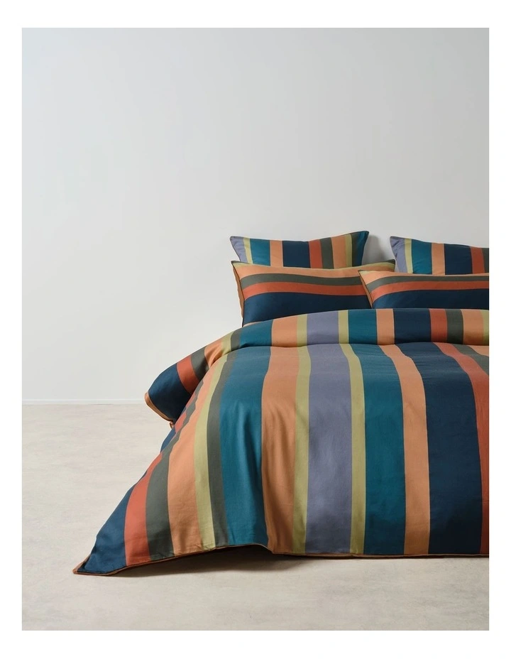 Rodgers Cotton Quilt Cover Set in Ginger image 5