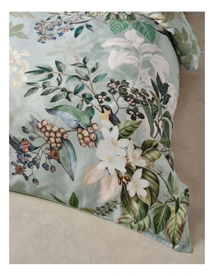 Blair Cotton Quilt Cover Set in Jade image 4