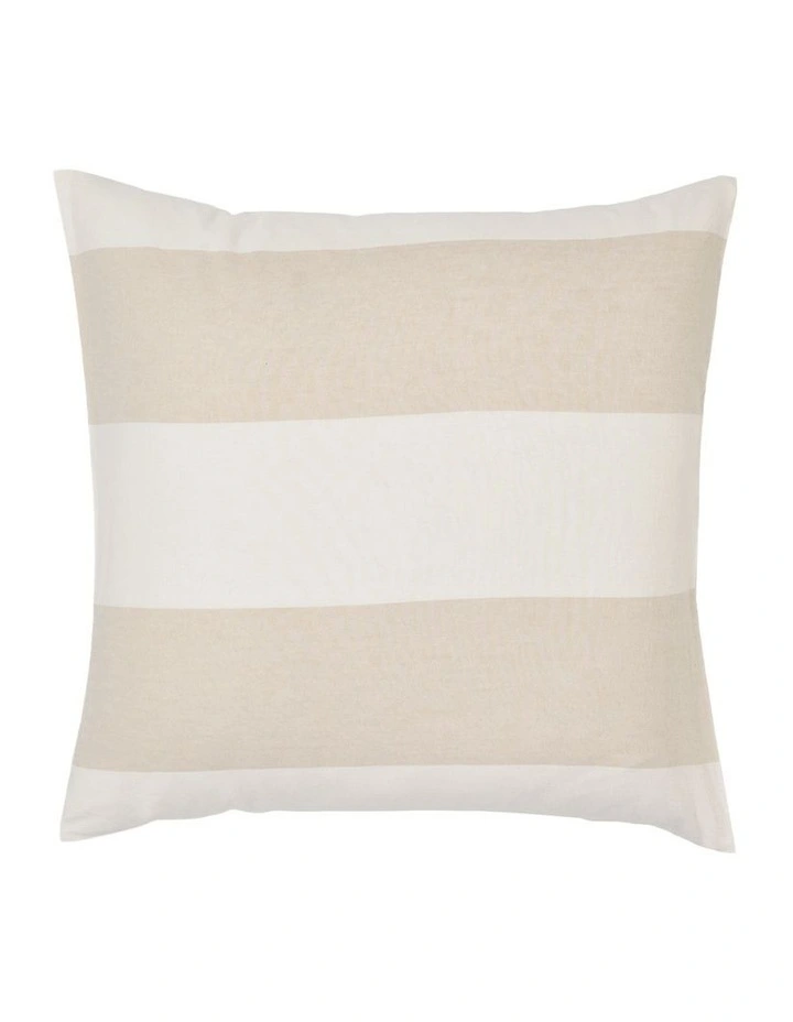 Vintage Wide Stripe Washed Cotton Linen Quilt Cover Set in Multi image 5