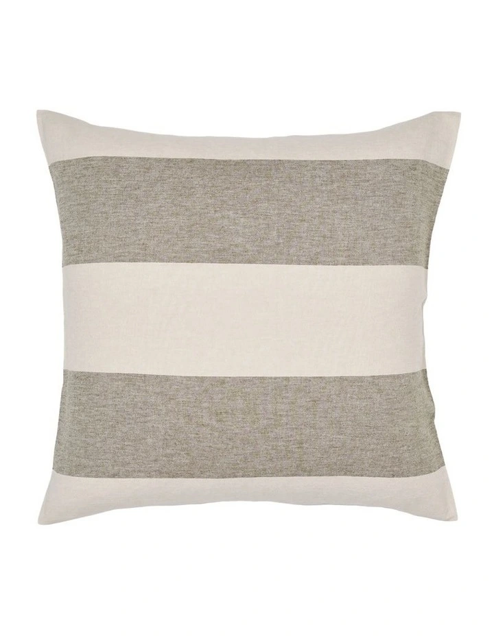 Vintage Wide Stripe Washed Cotton Linen Quilt Cover Set in Multi image 4