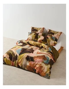 Vana Cotton Sateen Quilt Cover Set in Multi