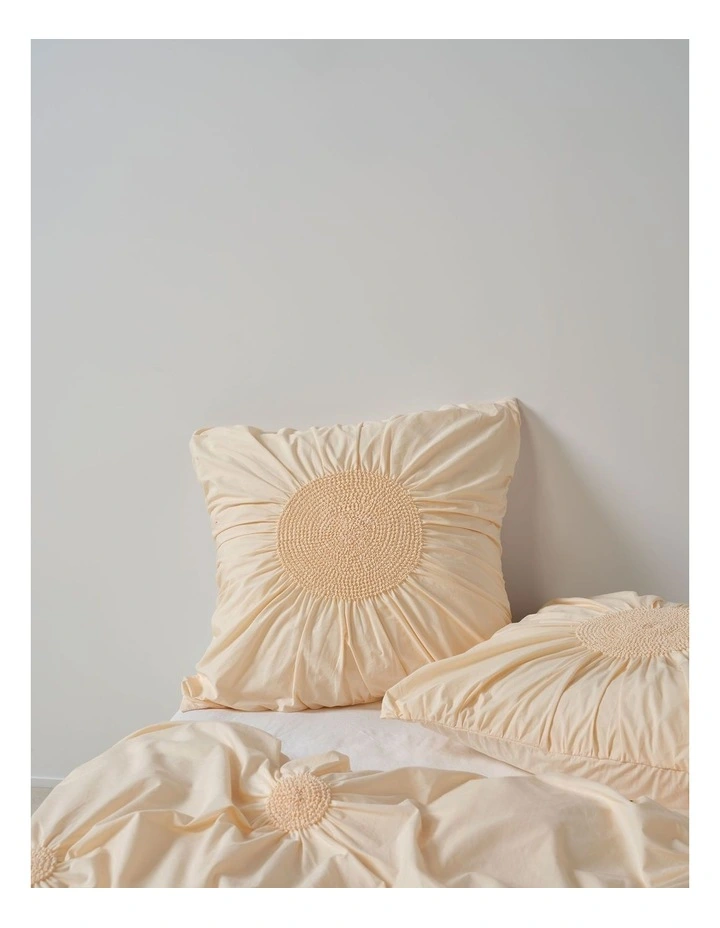 Claudia Cotton Percale Quilt Cover Set in Peach image 5