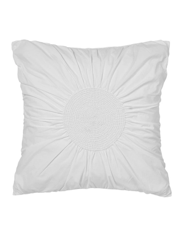 Claudia Cotton Quilt Cover Set in White image 6