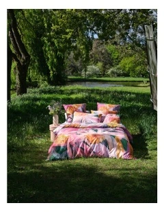 Echinacea Flowers Quilt Cover Set in Pink