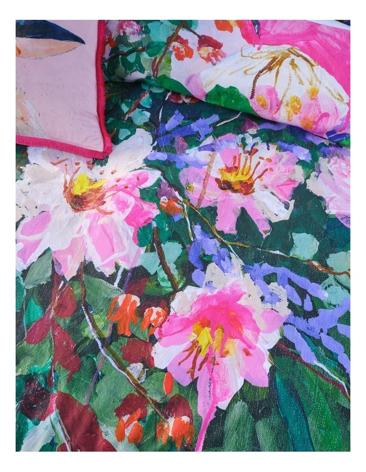 There's Calm In The Chaos Quilt Cover Set in Multi image 2