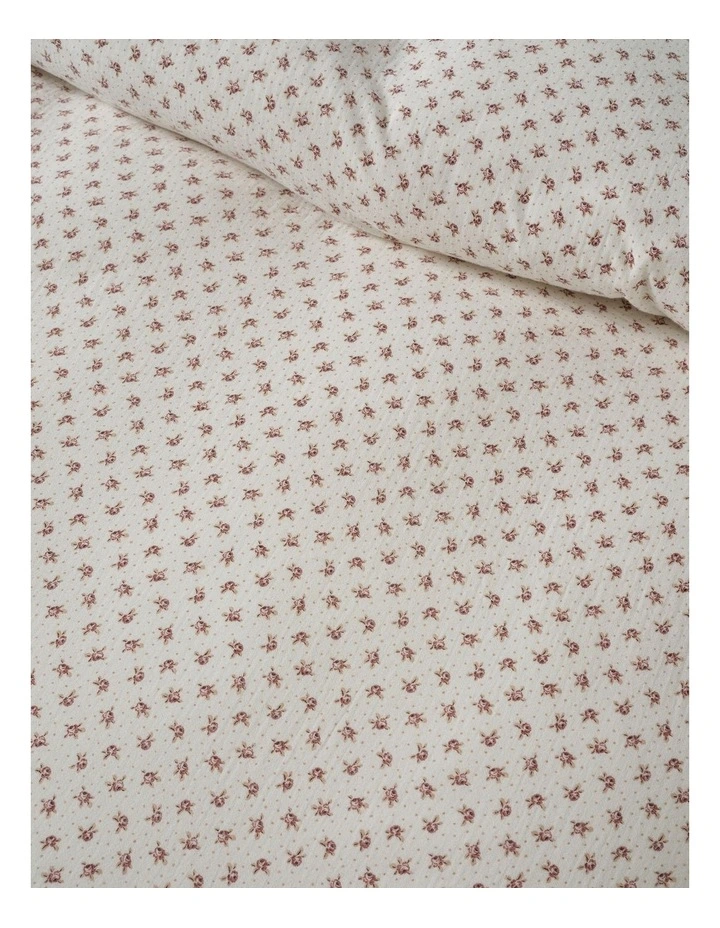 Eloise Cotton Quilt Cover Set in Chilli image 2