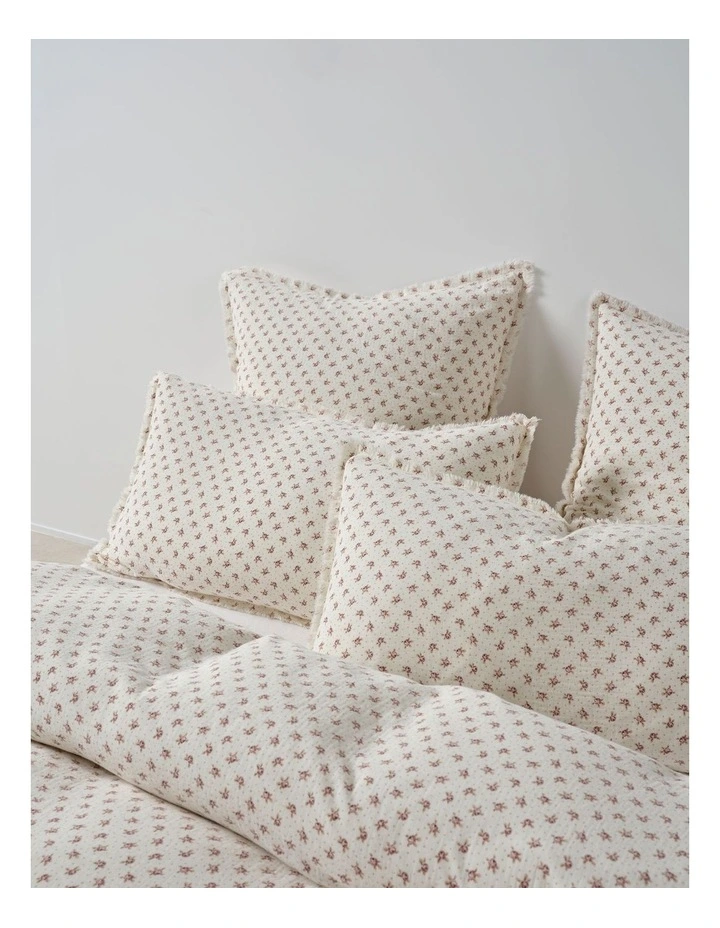 Eloise Cotton Quilt Cover Set in Chilli image 3