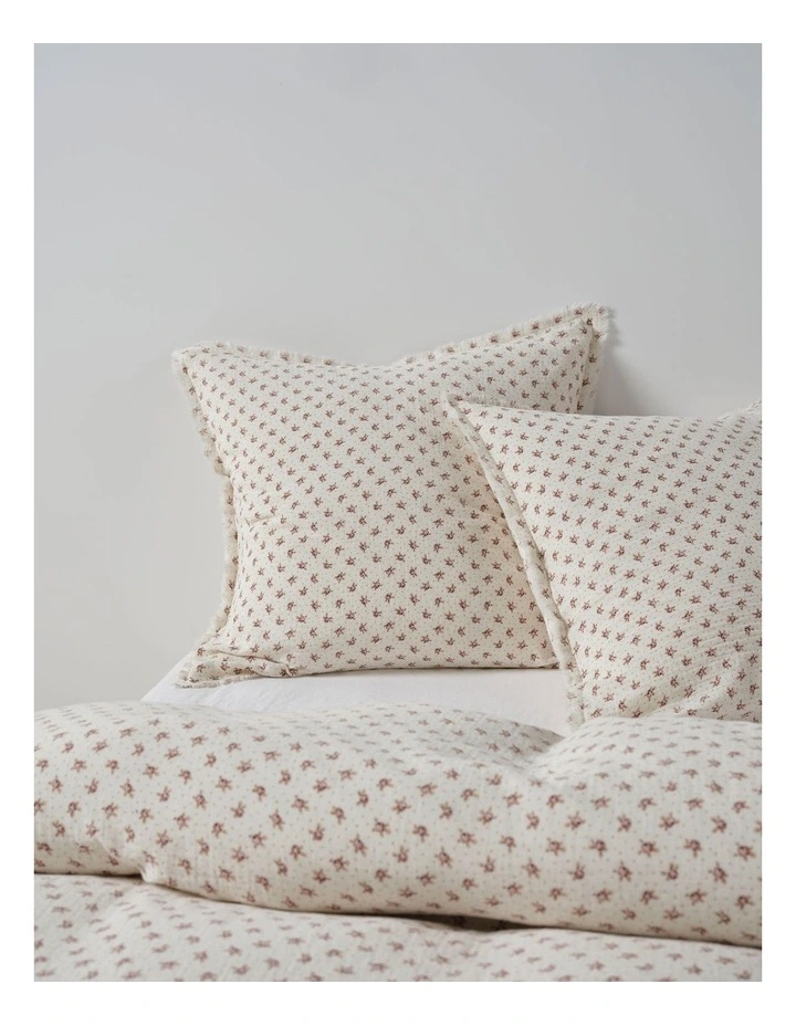 Eloise Cotton Quilt Cover Set in Chilli image 6