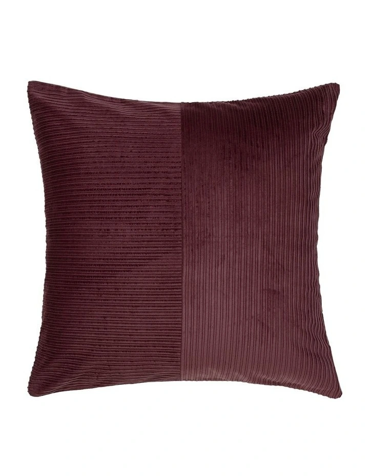 Tait Cotton Corduroy Quilt Cover Set in Plum image 5