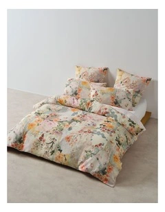 Cailee Cotton Quilt Cover Set in Orchid