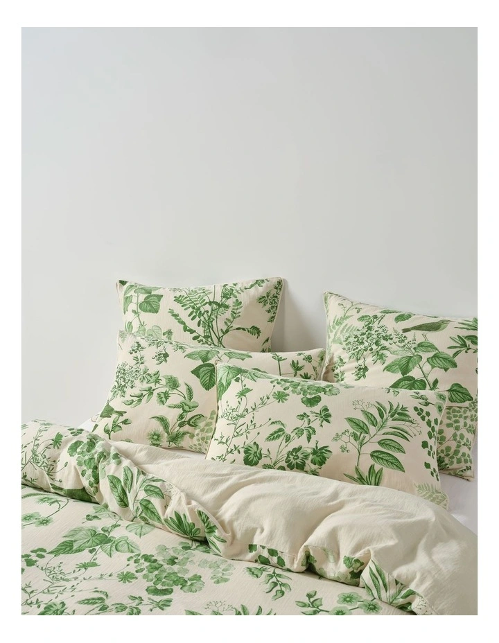 Lindy Cotton Quilt Cover Set in Natural image 4