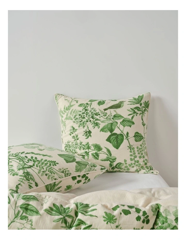 Lindy Cotton Quilt Cover Set in Natural image 7