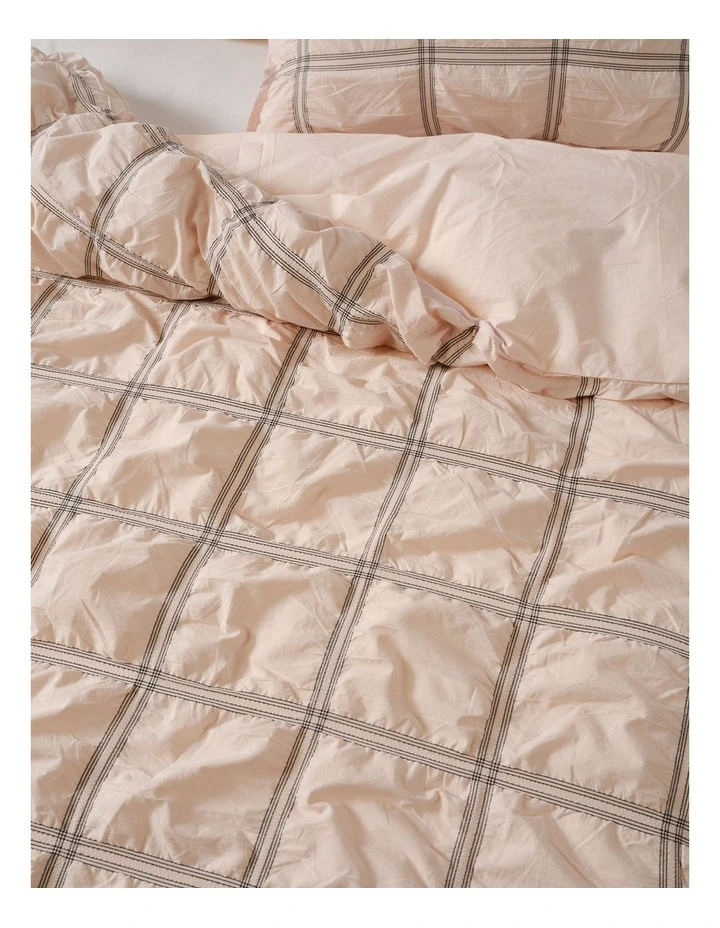 Mireya Cotton Quilt Cover Set in Blush image 2