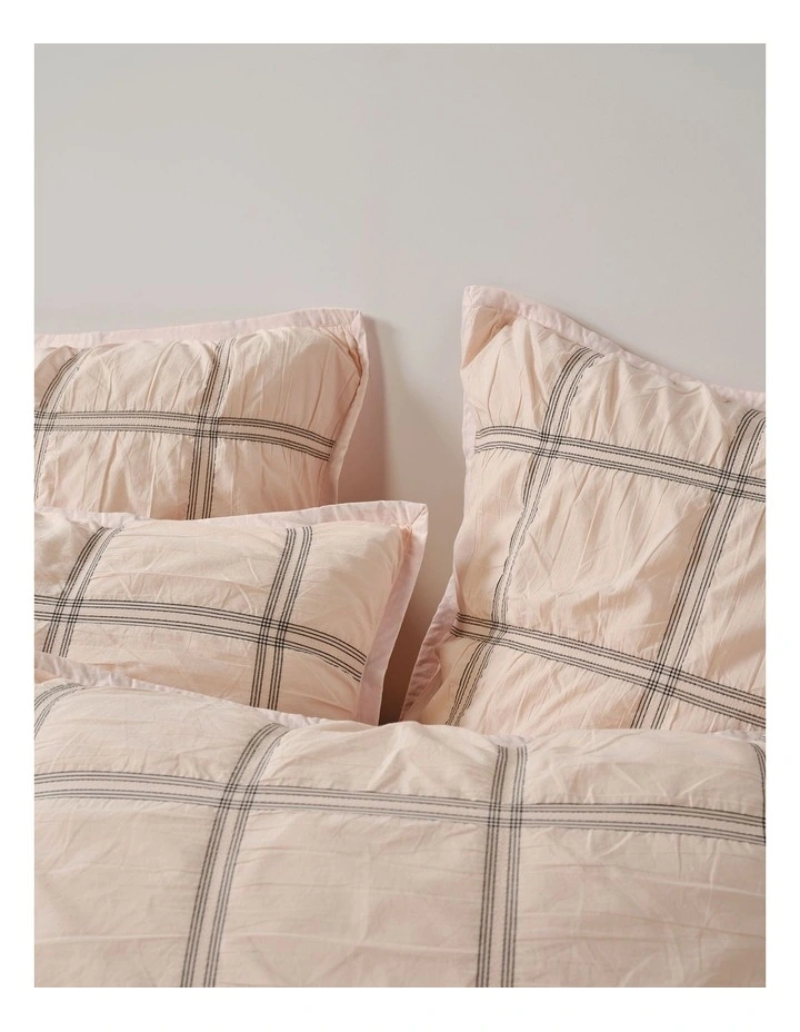 Mireya Cotton Quilt Cover Set in Blush image 5