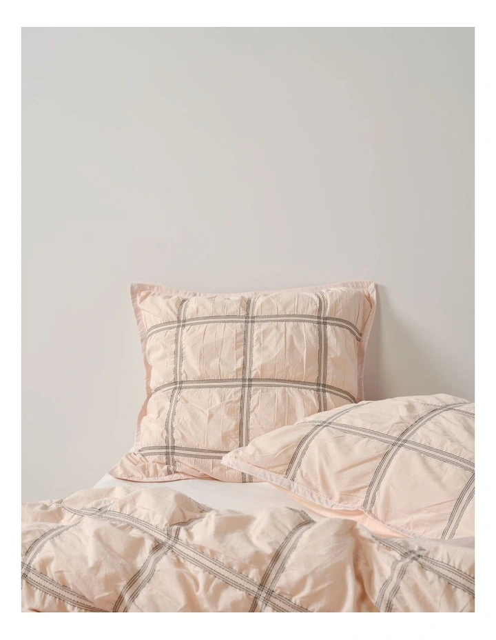 Mireya Cotton Quilt Cover Set in Blush image 7