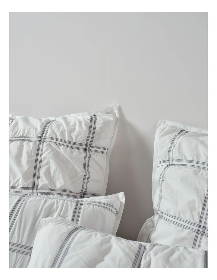 Mireya Cotton Quilt Cover Set in Snow image 5