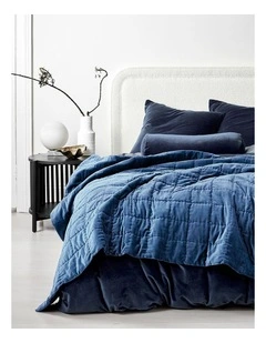 Luxury Velvet Coverlet in Royal