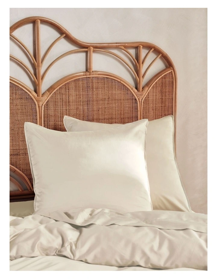 400TC Bamboo Cotton Nara Quilt Cover Set in Natural image 3