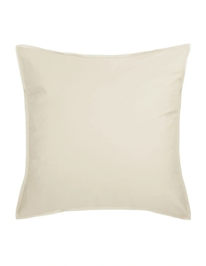400TC Bamboo Cotton Nara Quilt Cover Set in Natural image 4