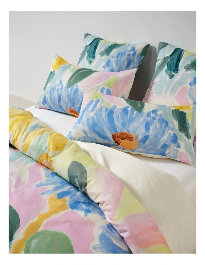 Chelsea Cotton Sateen Quilt Cover Set In Lavender image 2