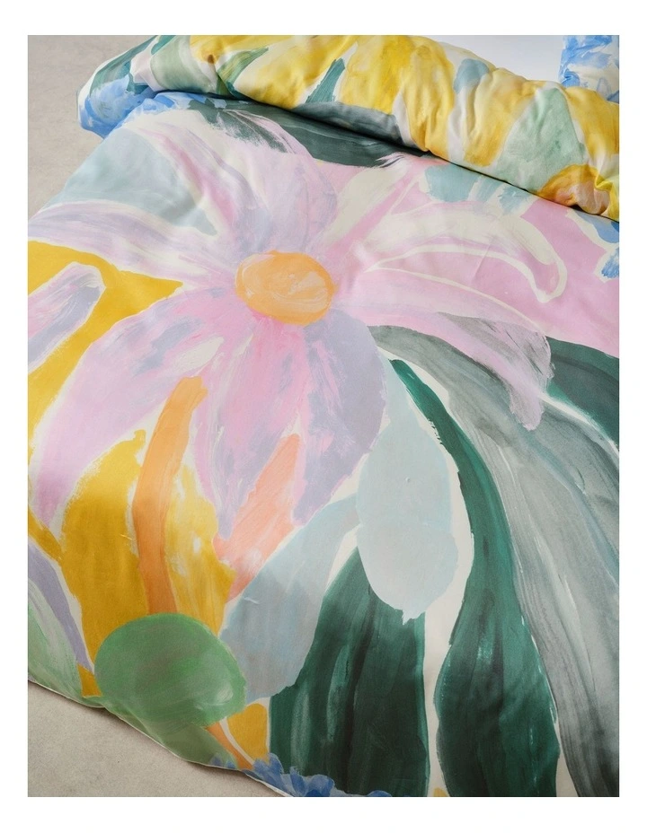 Chelsea Cotton Sateen Quilt Cover Set In Lavender image 3
