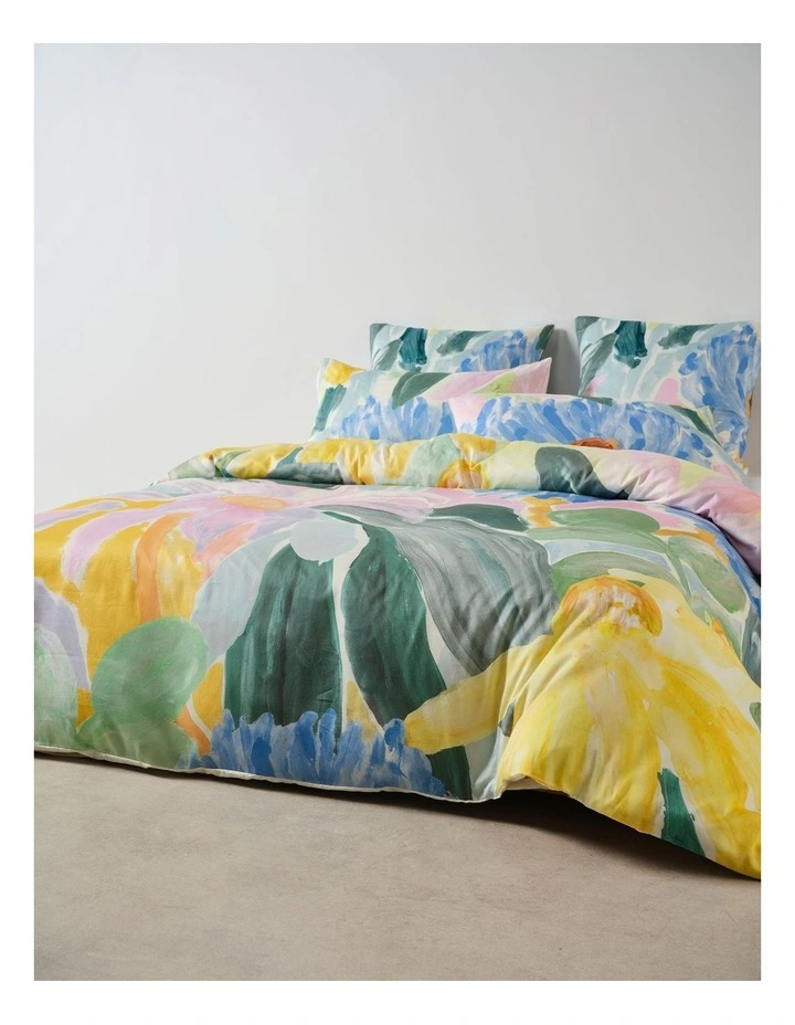 Chelsea Cotton Sateen Quilt Cover Set In Lavender image 4