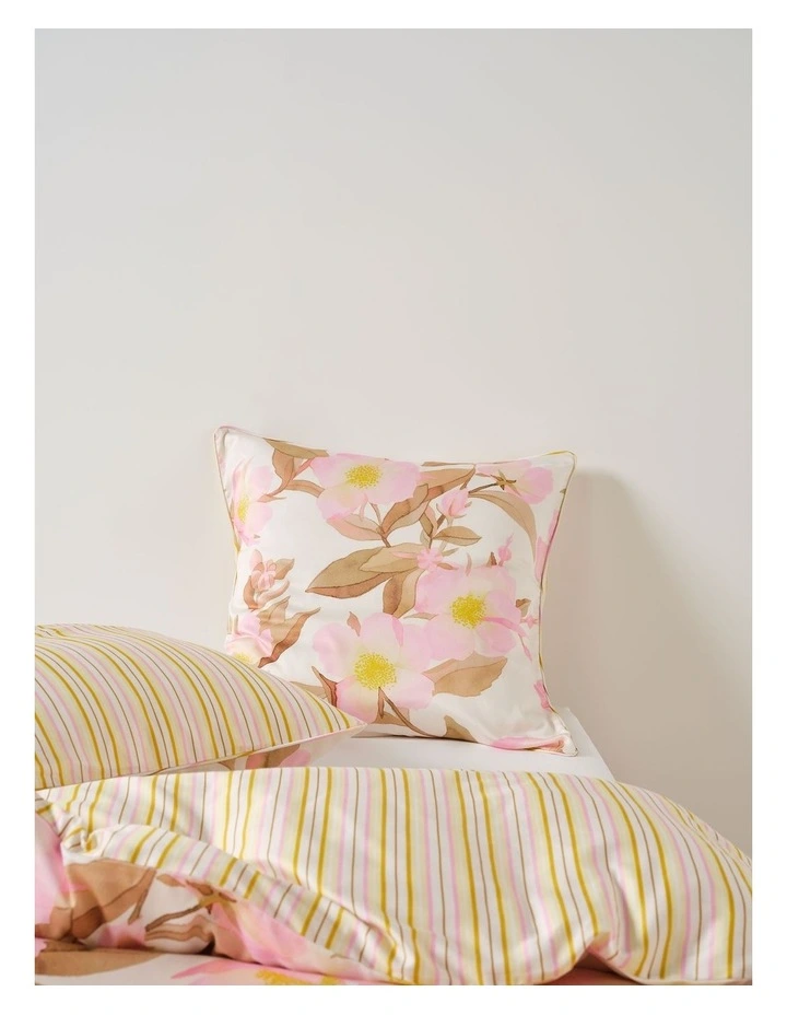Camellia Cotton Sateen Quilt Cover Set In Blush image 5