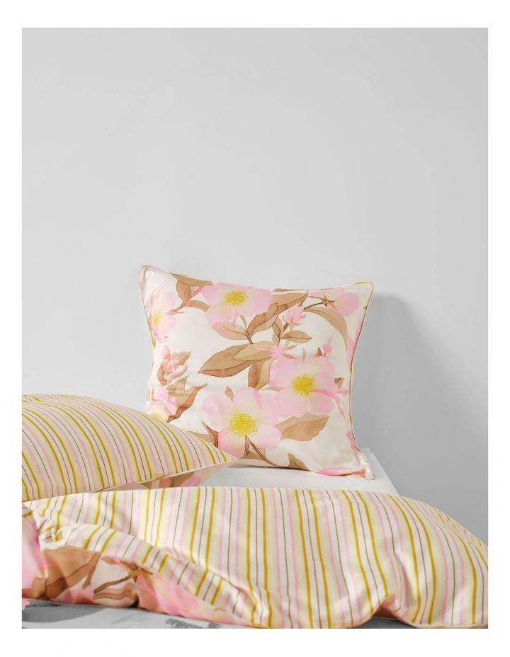 Camellia Cotton Sateen Quilt Cover Set In Blush image 5