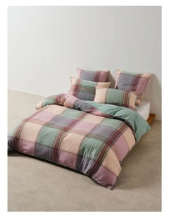 Alfresco Cotton Quilt Cover Set In Orchid