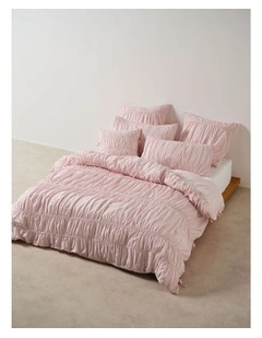Layla Quilt Cover Set In Peony
