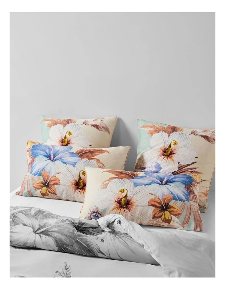 Gabriella Cotton Sateen Quilt Cover Set In Seafoam image 2