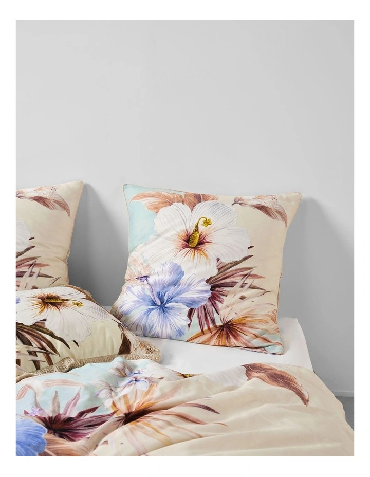 Gabriella Cotton Sateen Quilt Cover Set In Seafoam image 5