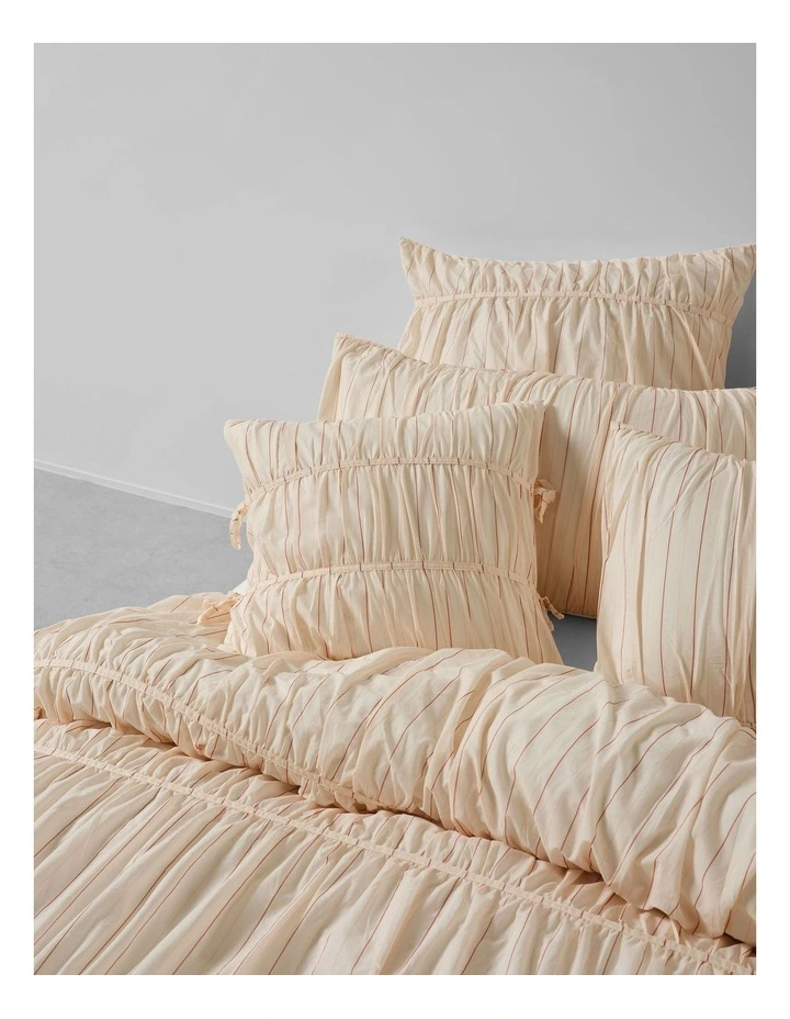 Layla Stripe Cushion 48x48cm In Blush image 2