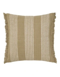 Sloan Cotton Cushion 48x48cm In Khaki