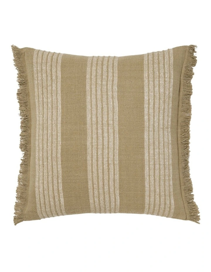 Sloan Cotton Cushion 48x48cm In Khaki image 1