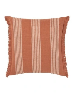 Sloan Cotton Cushion 48x48cm In Terracotta