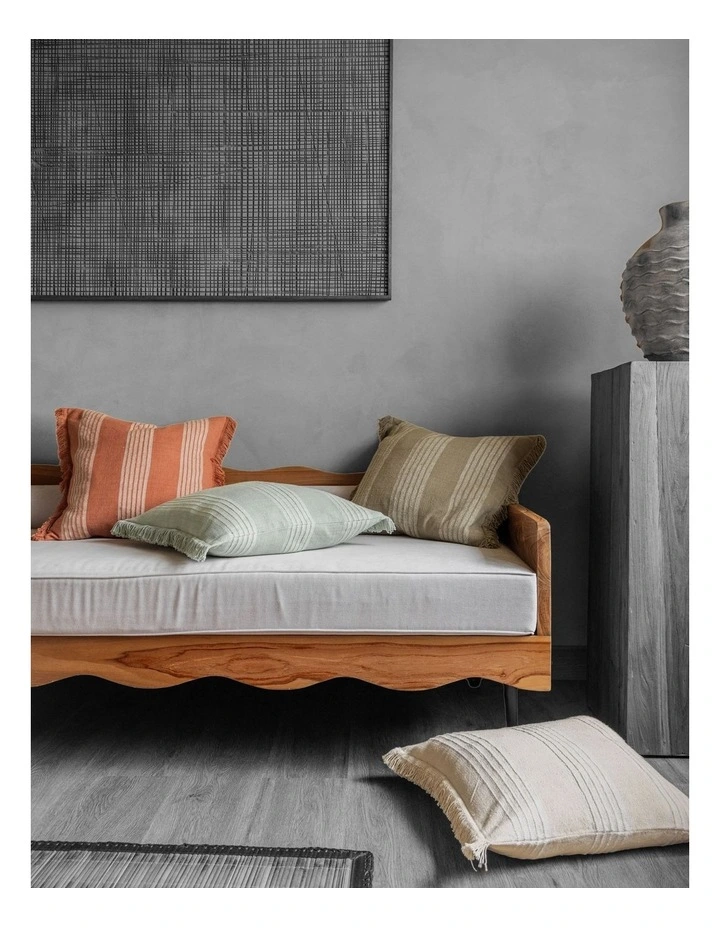Sloan Cotton Cushion 48x48cm In Terracotta image 2
