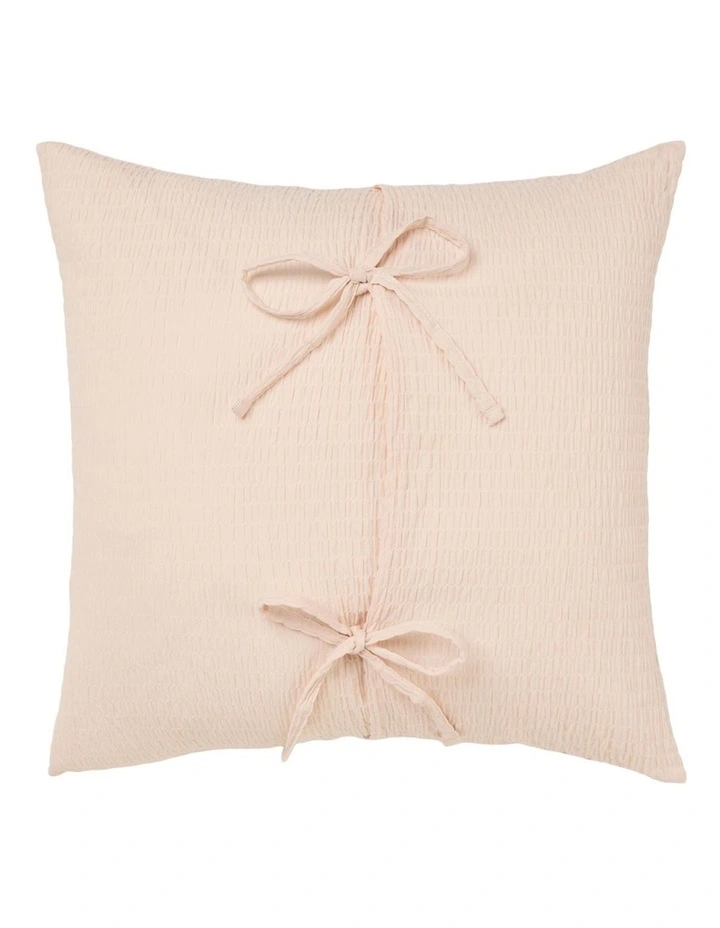 Manon Cotton Cushion 48x48cm In Blush image 2