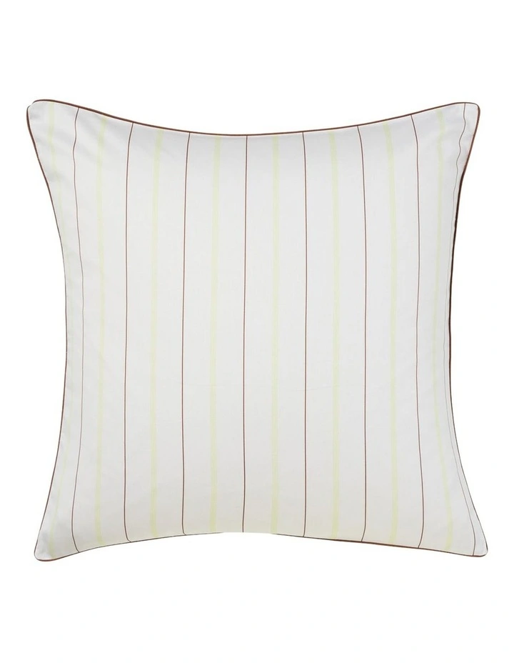 Monday Stripe Cotton Sateen Quilt Cover Set In White image 6