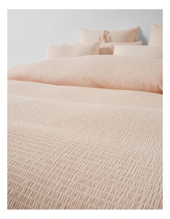 Manon Cotton Quilt Cover Set In Blush image 3