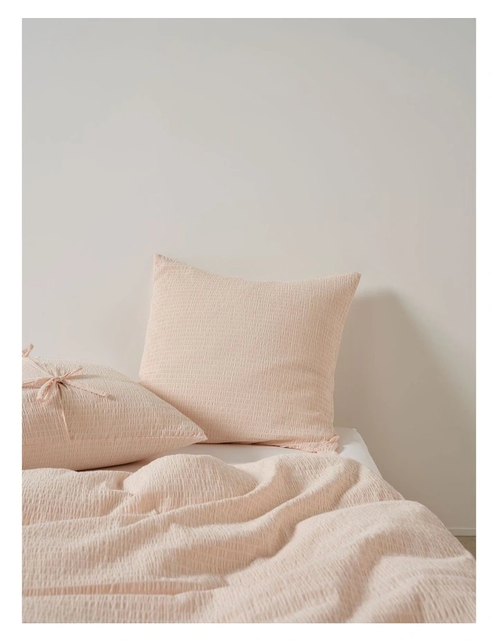 Manon Cotton Quilt Cover Set In Blush image 5