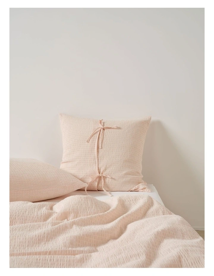Manon Cotton Quilt Cover Set In Blush image 6