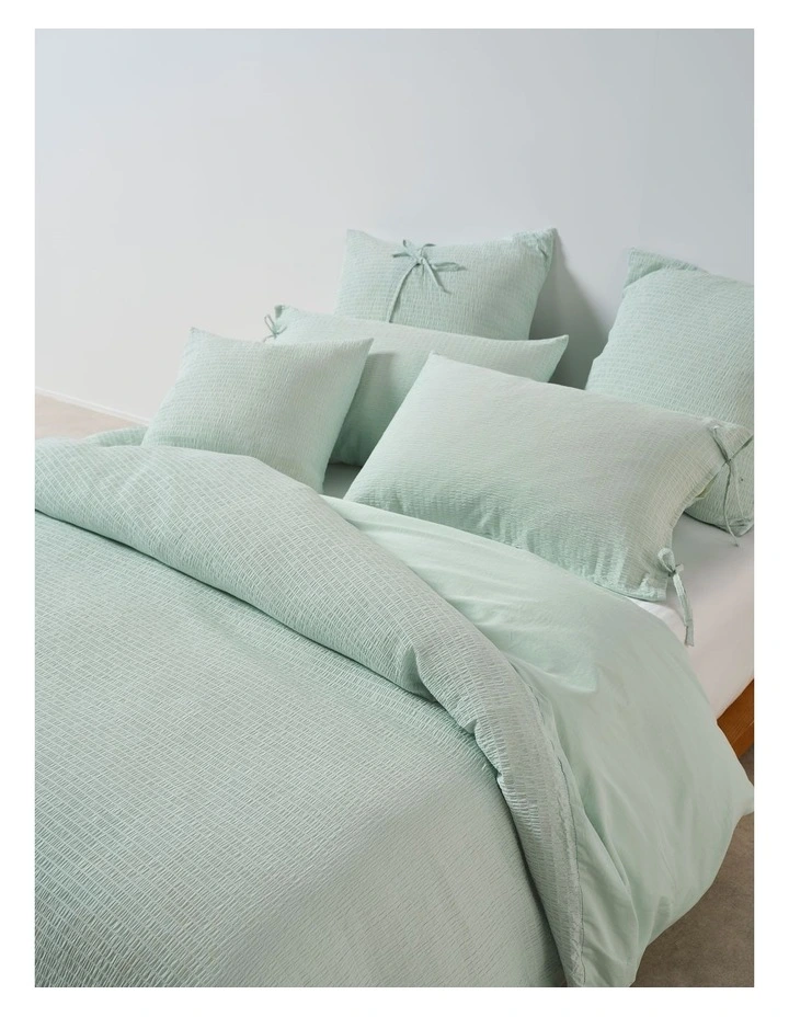 Manon Cotton Quilt Cover Set In Clearwater image 2
