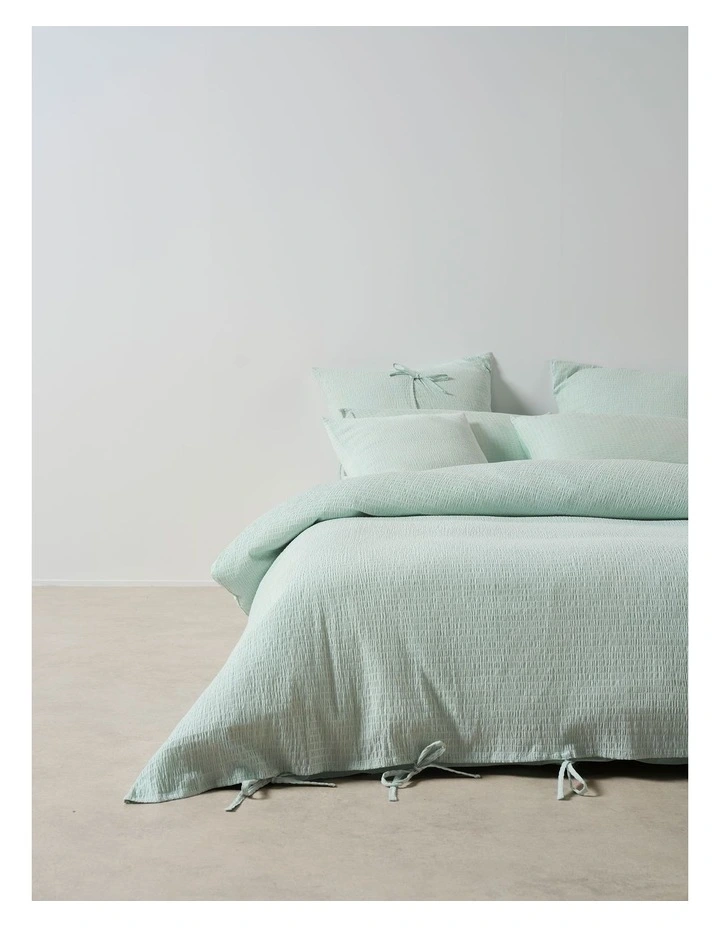 Manon Cotton Quilt Cover Set In Clearwater image 4