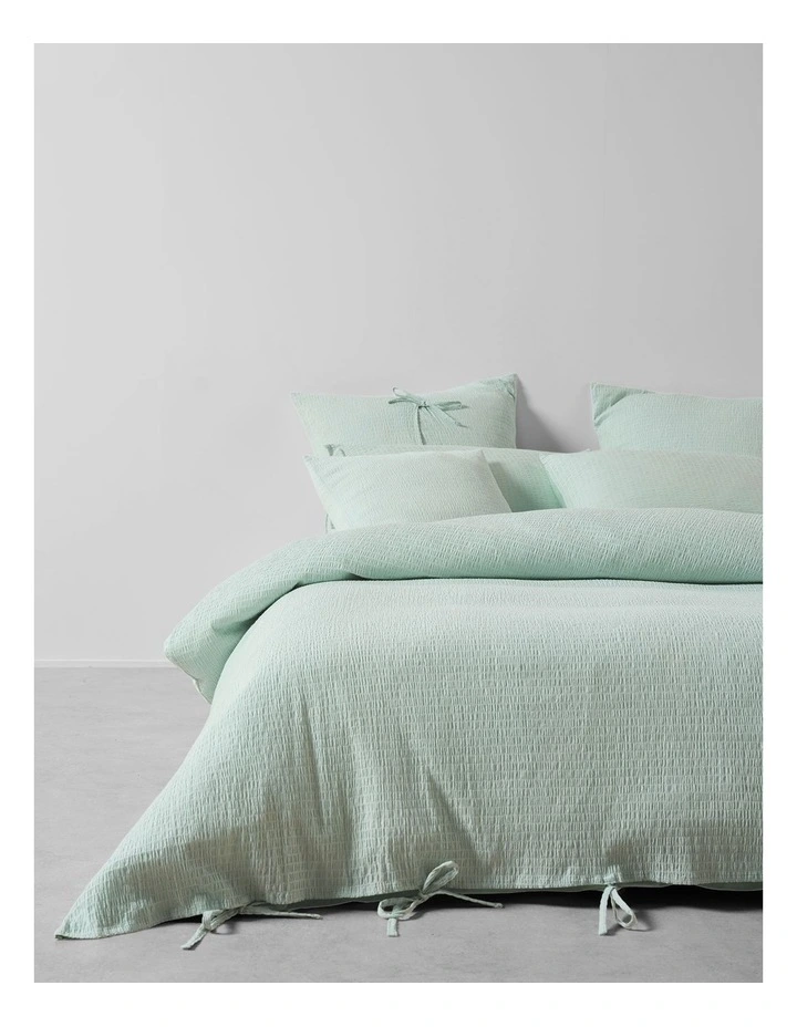 Manon Cotton Quilt Cover Set In Clearwater image 4