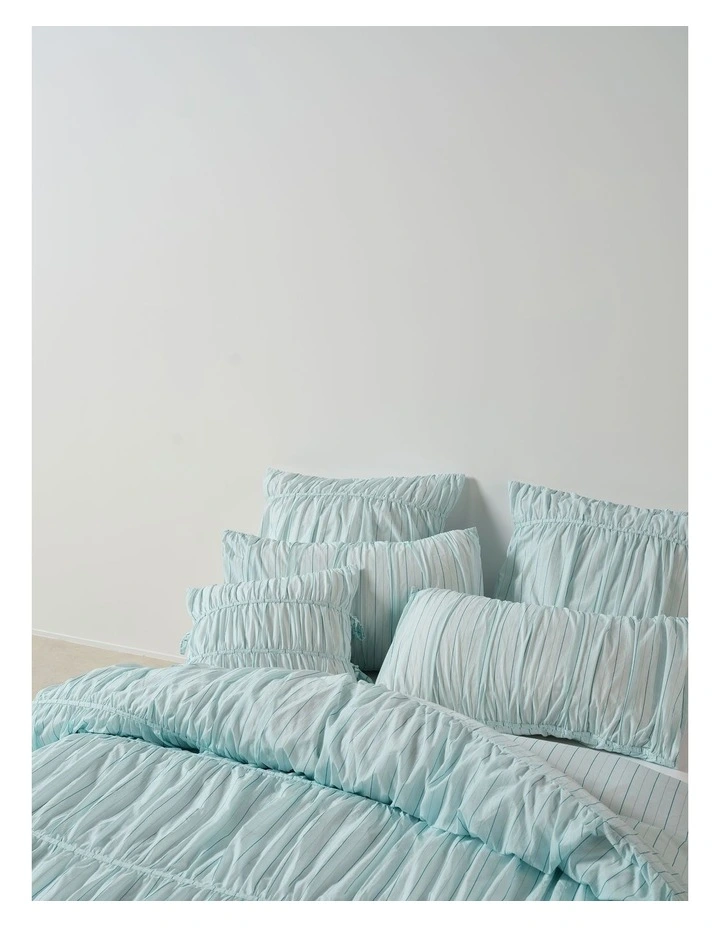 Layla Stripe Quilt Cover Set In Blue image 3